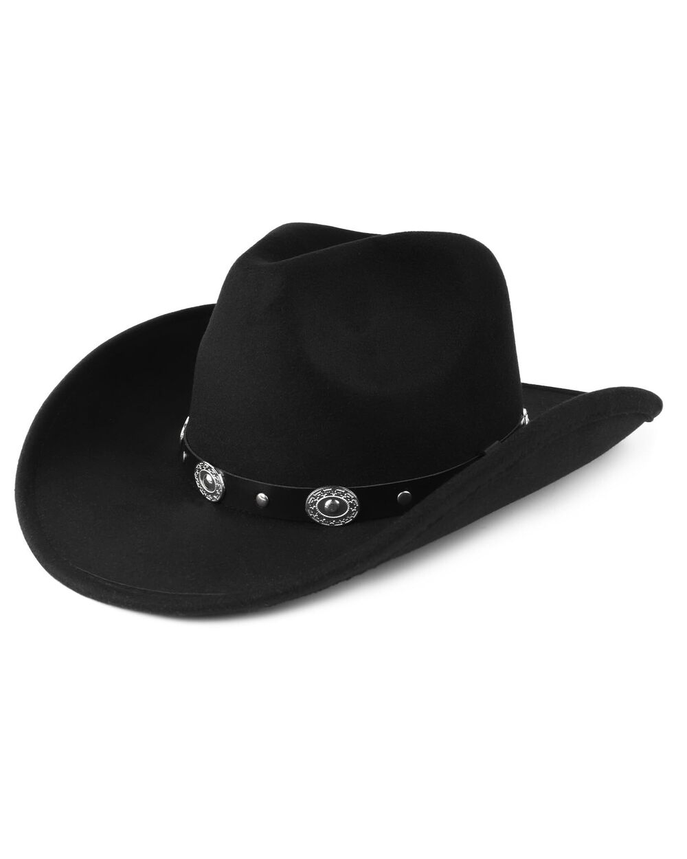 1483 Large Western Cowboy Hats,Wide Fedora Felt Hat ,Big Heads Outback
